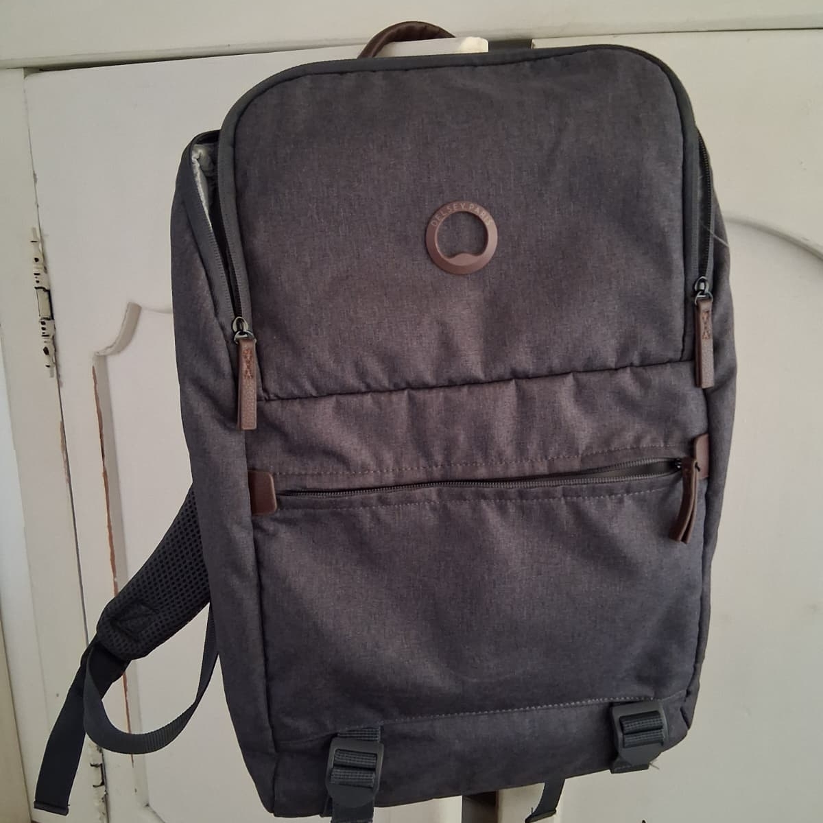 Delsey Paris Maubert 2.0 Laptop Backpack, 15.6 Inch, Anthracite
